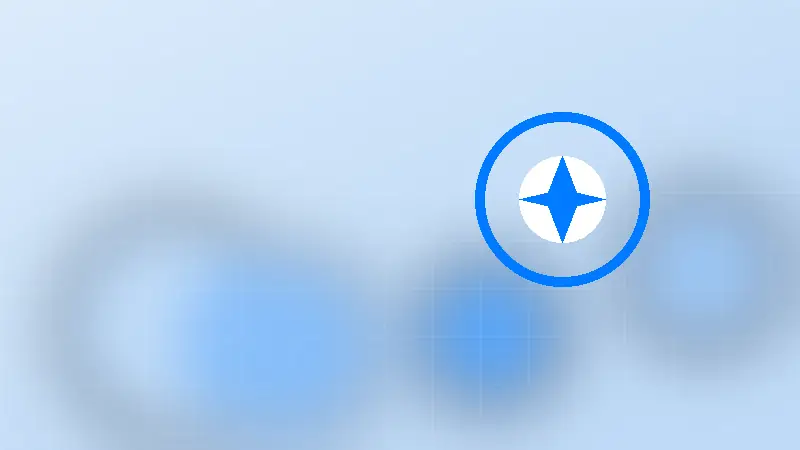 Ilustração abstrata em tons de azul sobre formas de ganhar dinheiro com IA