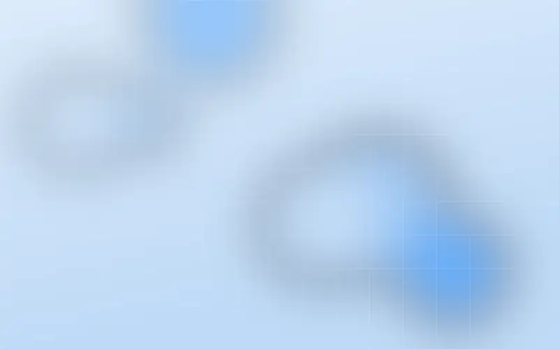Ilustração abstrata em azul representando a equipe e a comunidade do Faturando na Rede